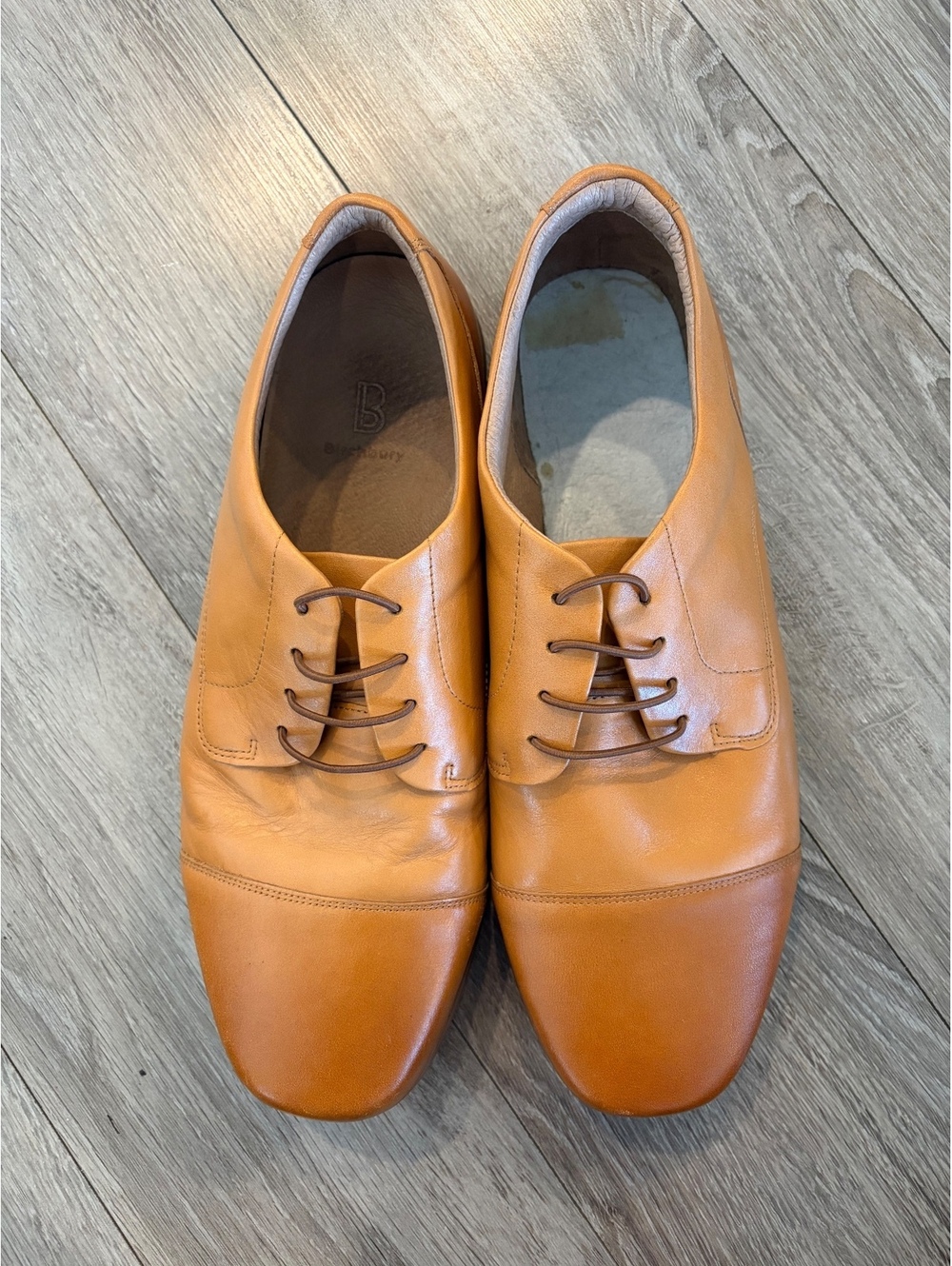 Birchbury Brenston Barefoot Oxford Shoes — Tan Leather